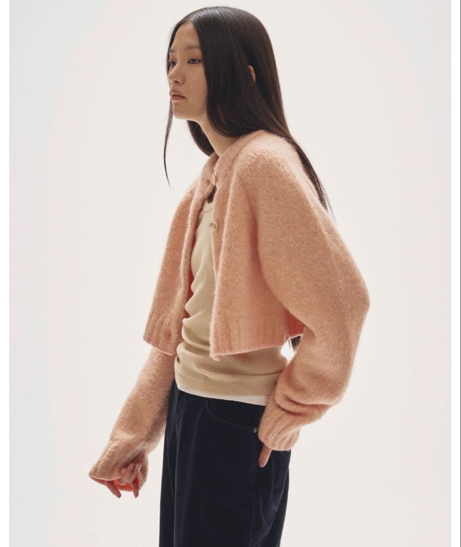 Todayful Brushed Knit Cardigan ピンクベージュ