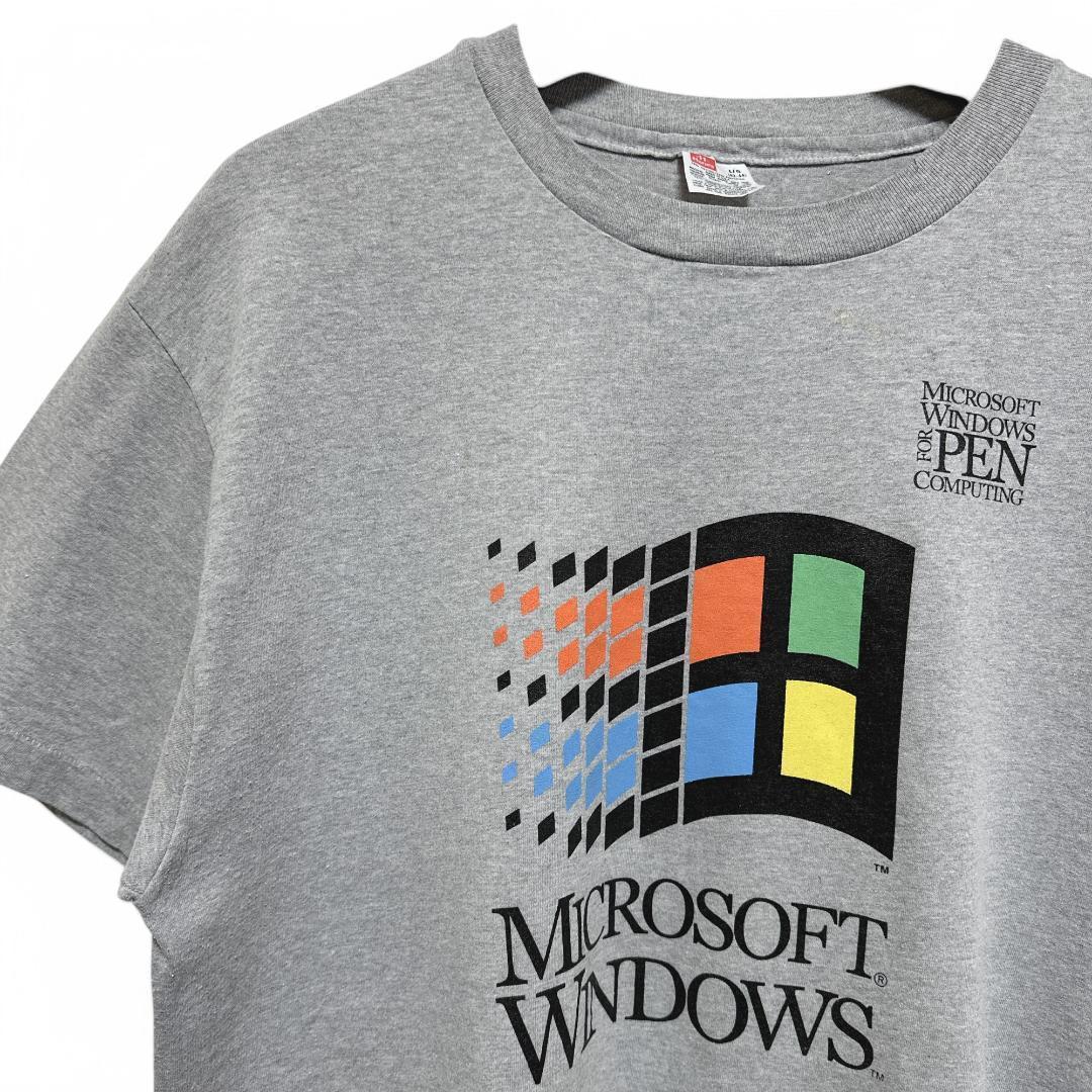 90s Microsoft Windows シングルステッチ Tシャツ 529