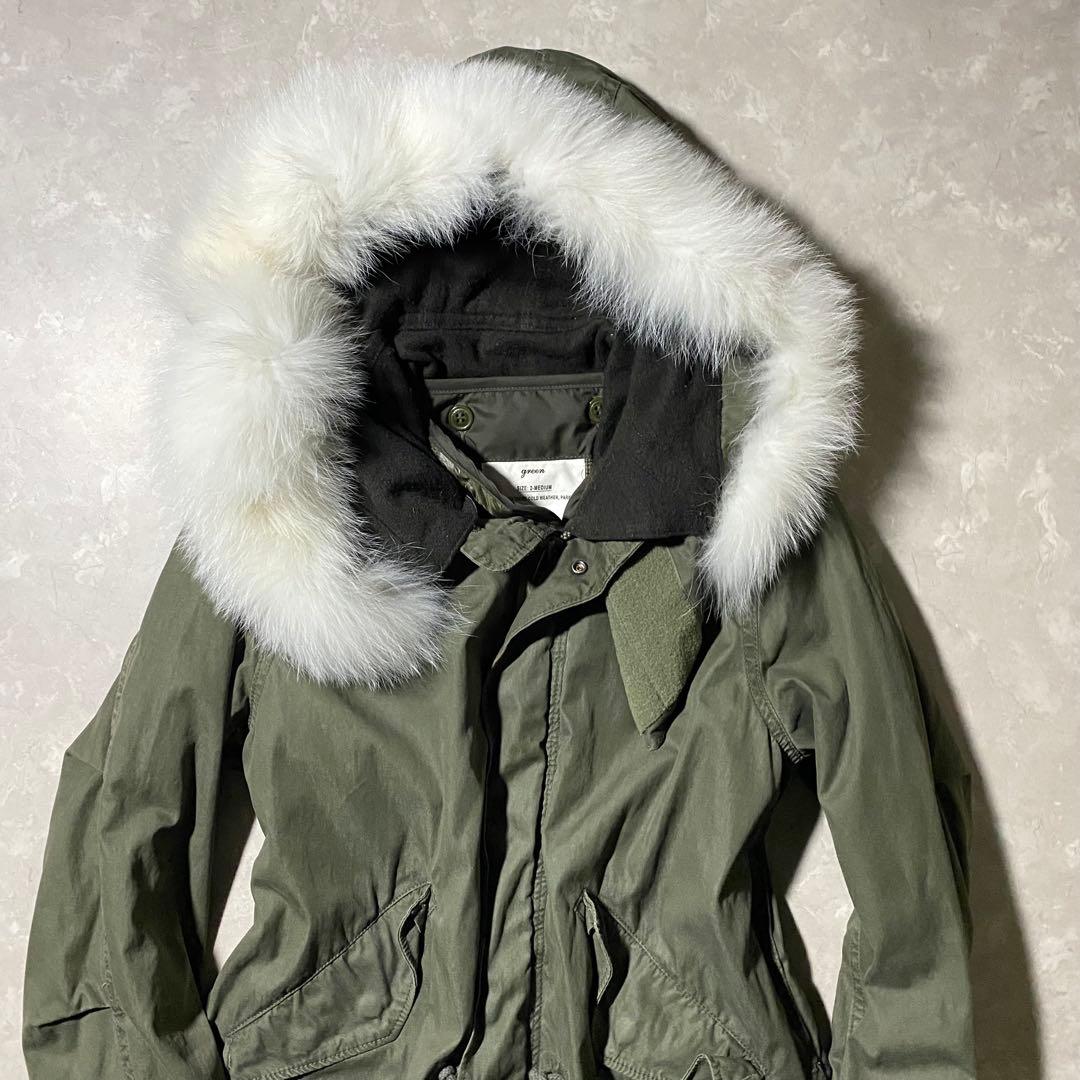 【希少】green M-65 モッズコート フォックスファー ライナー HIKE