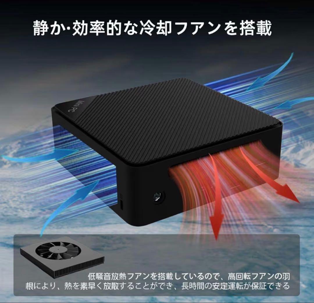 ミニPC 高性能　Win11搭載 小型PC 16GB+256GB 3画面4K出力