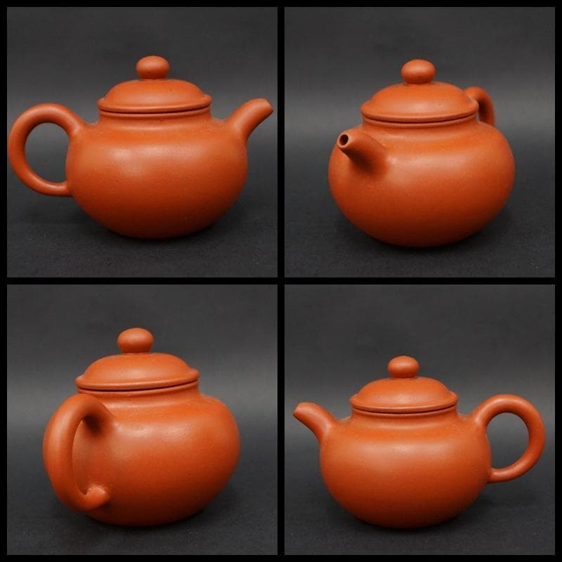 朱泥紫砂 急須 在銘/ 茶道具 煎茶道具