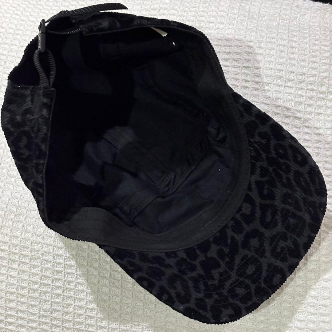 Supreme Leopard Velvet Camp Cap 24ss グレー