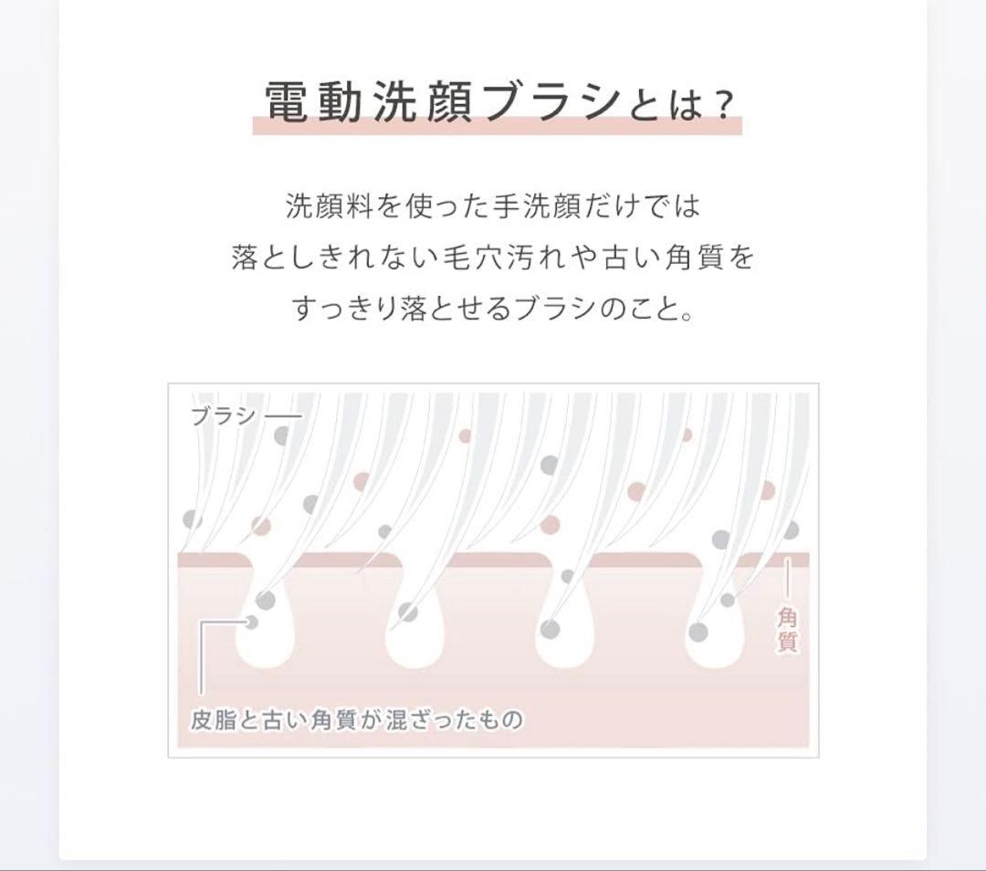 SALONIA 電動洗顔ブラシ シルバー　毛穴・黒ずみ洗浄　未使用に近い