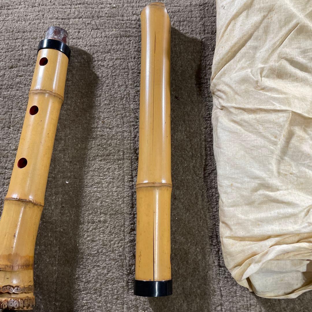 結*治様 古い 尺八 竹製 55cm 和楽器 アンティーク