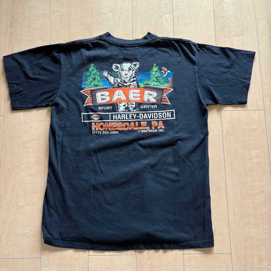 Harley-Davidson フレイム Tシャツ Lサイズ 90s USA製