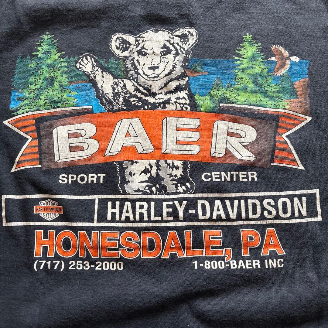 Harley-Davidson フレイム Tシャツ Lサイズ 90s USA製