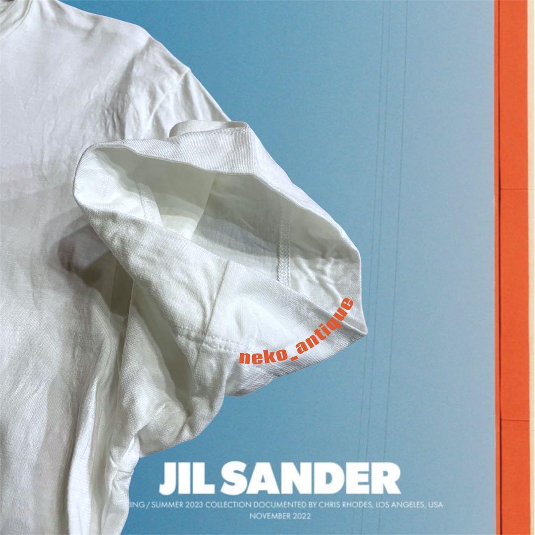 イタリア製 JIL SANDER ジルサンダー 限定Tシャツ 写真プリント転写白