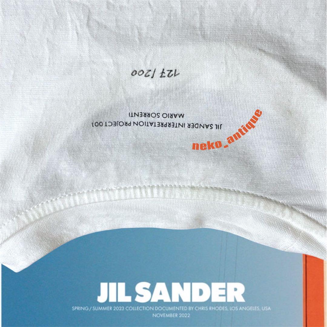 イタリア製 JIL SANDER ジルサンダー 限定Tシャツ 写真プリント転写白