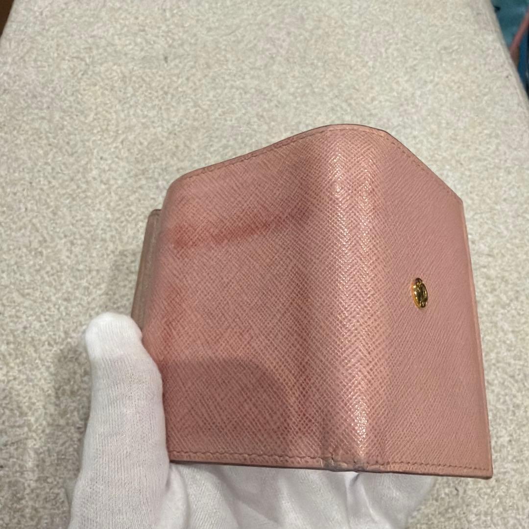 PRADA プラダ　ピンク 三つ折り財布