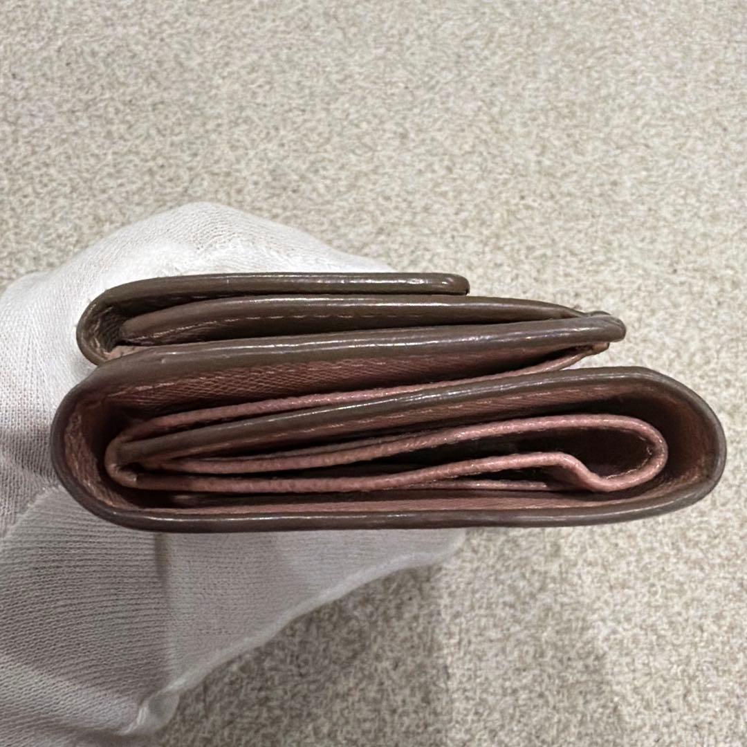PRADA プラダ　ピンク 三つ折り財布