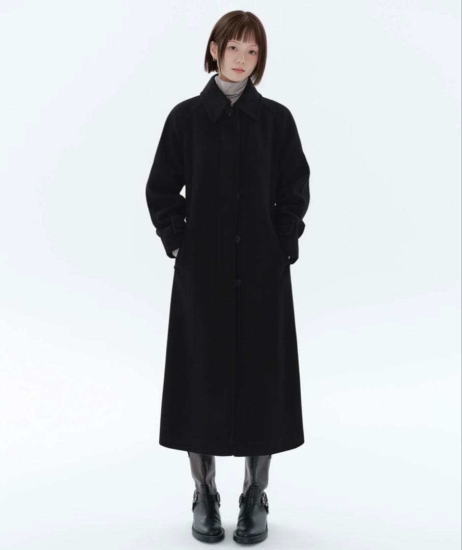MUSINSA STANDARDウィメンズカシミヤブレンドバルマカンローブコート