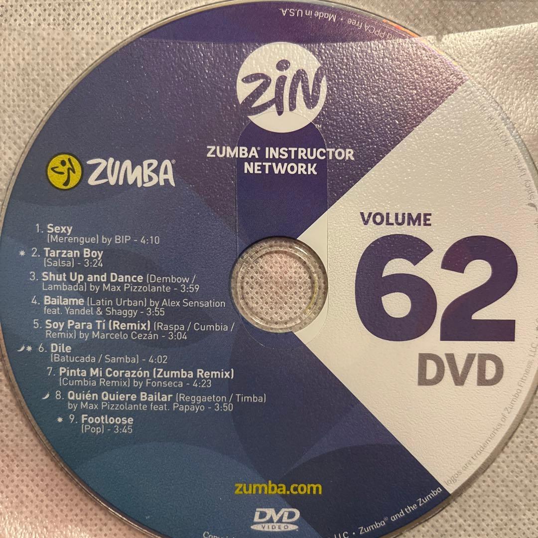 スポーツ・フィットネス ZUMBA ZIN 62 CD DVD