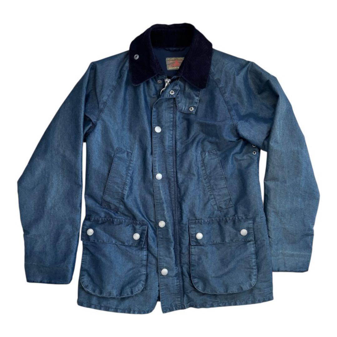 【希少】Barbour ビデイル インディゴ染め S 紺 BEAMS