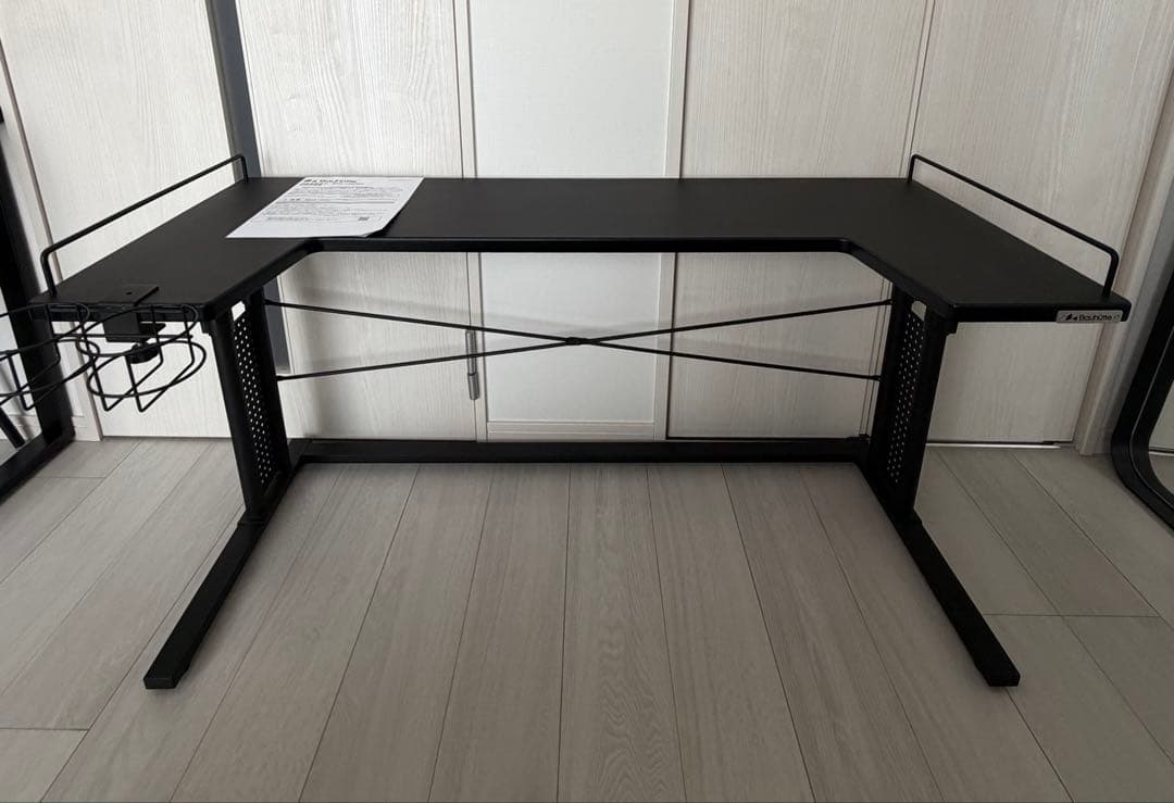 Bauhutte バウヒュッテ　ベッドデスク 昇降式 BHD-1200BD-BK