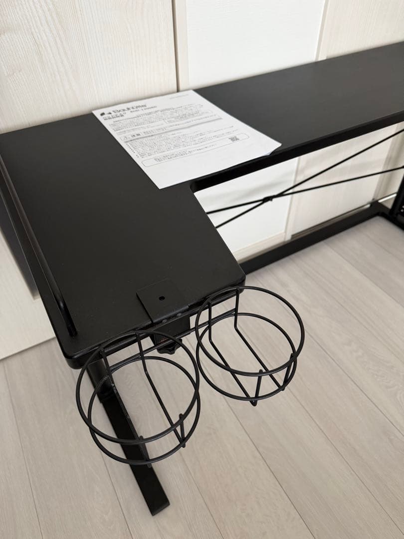 Bauhutte バウヒュッテ　ベッドデスク 昇降式 BHD-1200BD-BK