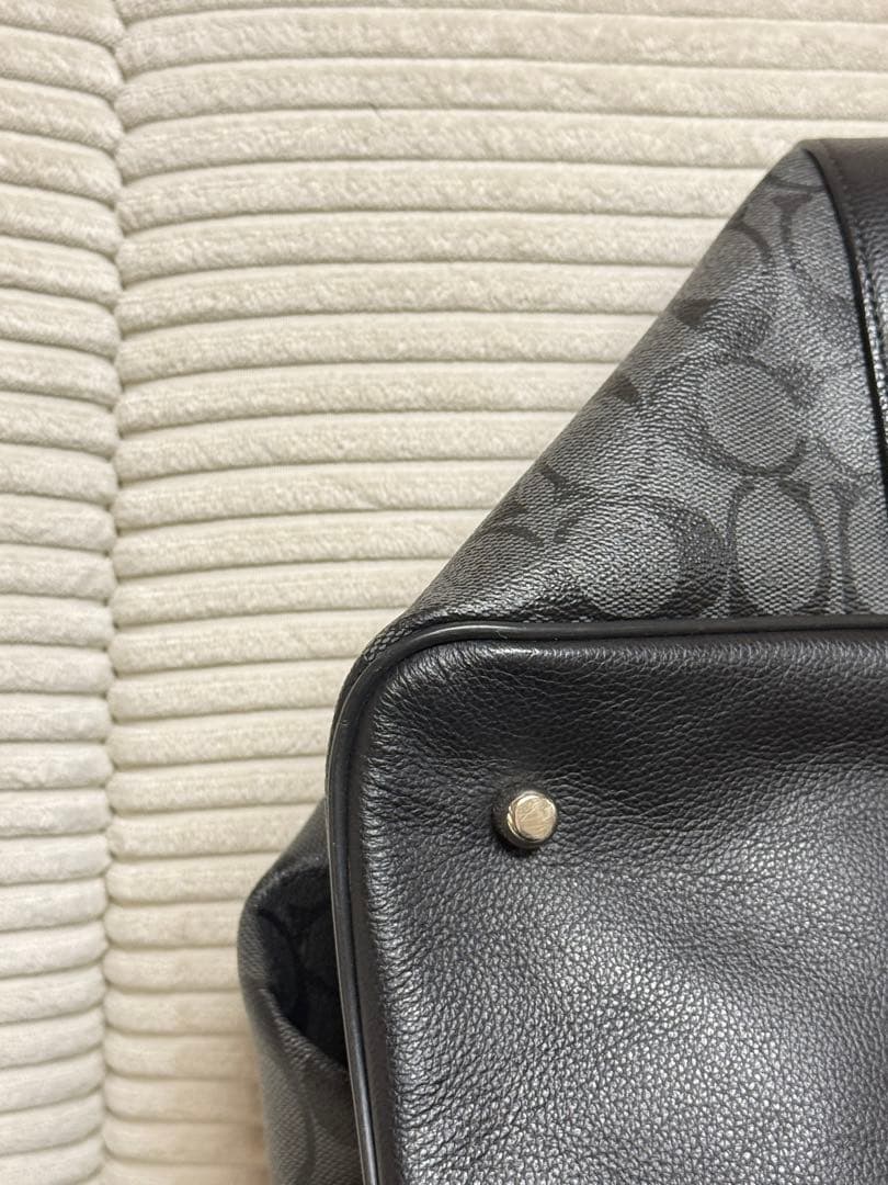 Coach ブラック ボストンバッグ【2】¨̮⃝