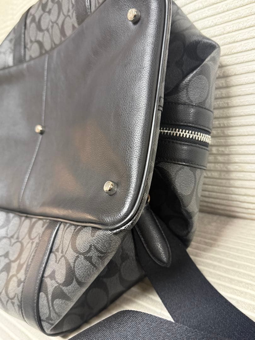 Coach ブラック ボストンバッグ【2】¨̮⃝