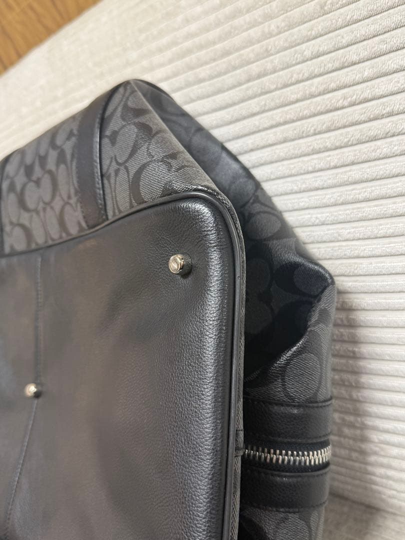 Coach ブラック ボストンバッグ【2】¨̮⃝