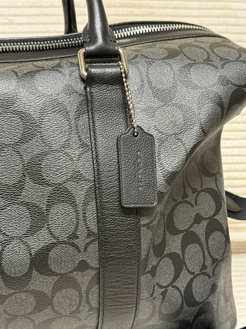Coach ブラック ボストンバッグ【2】¨̮⃝