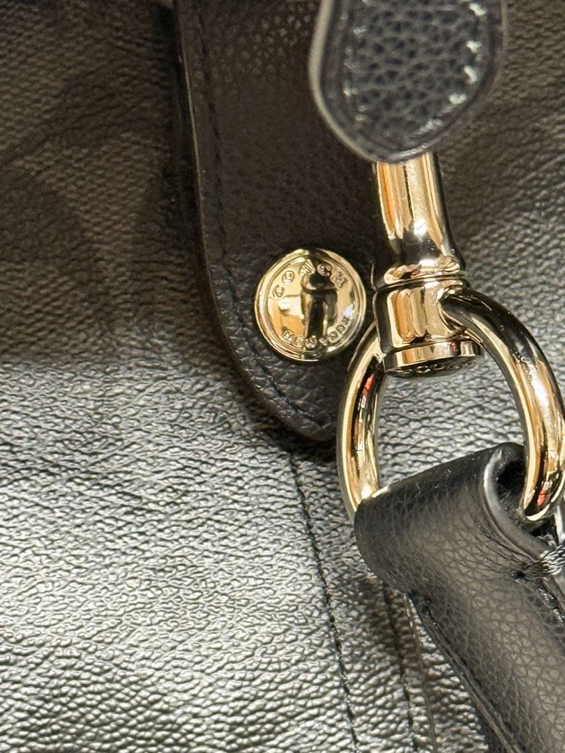 Coach ブラック ボストンバッグ【2】¨̮⃝