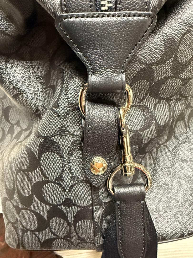 Coach ブラック ボストンバッグ【2】¨̮⃝