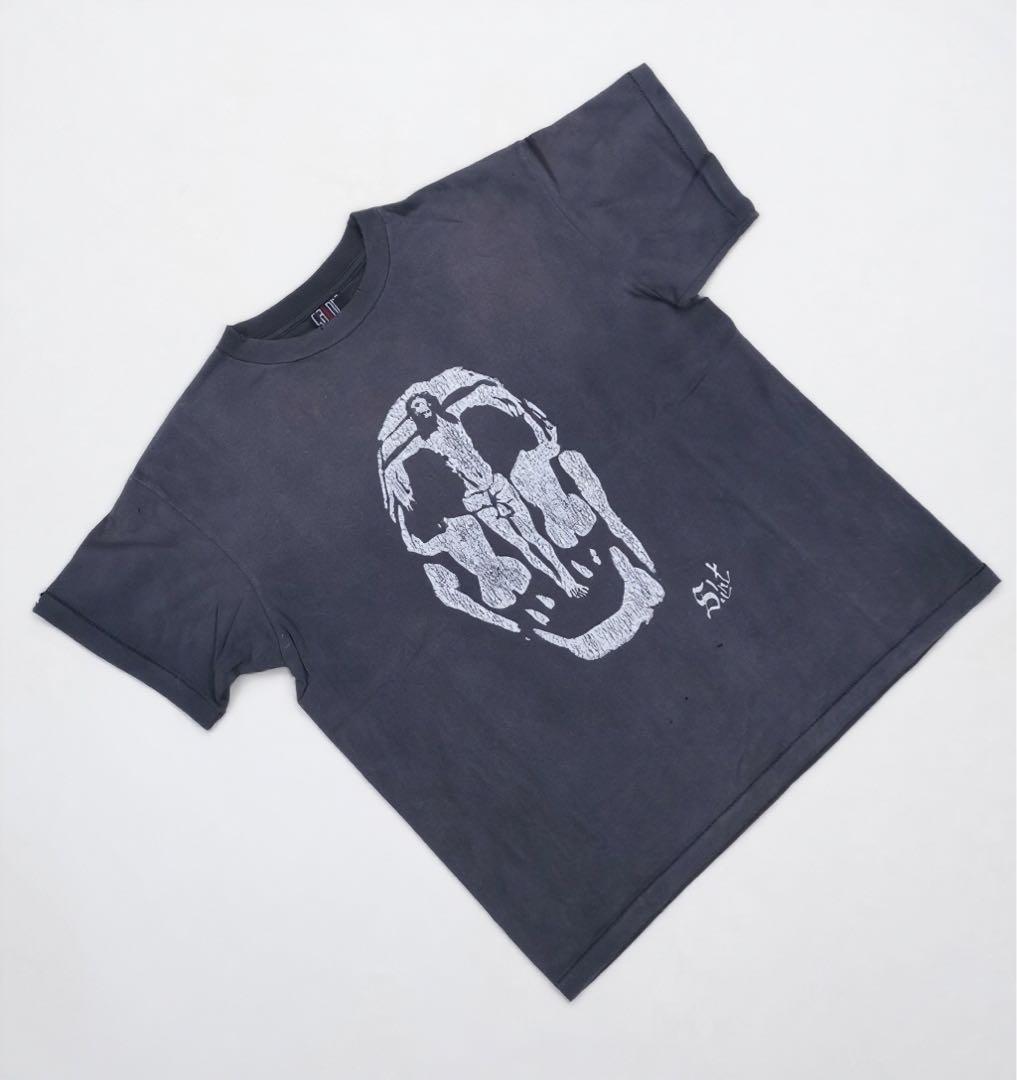 セントマイケル JESUS フェード ヴィンテージ加工 Tシャツ M