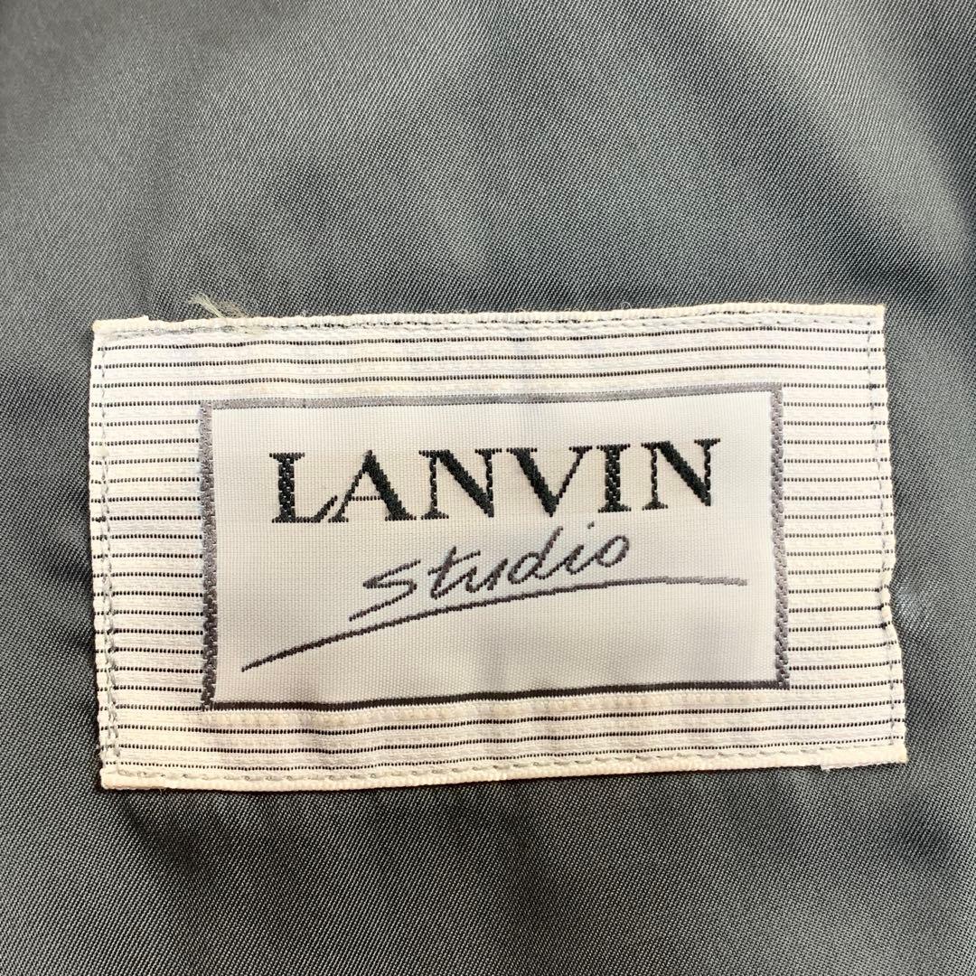 【美品】LANVIN ダブルスーツセットアップ メタルボタン ビンテージ XL