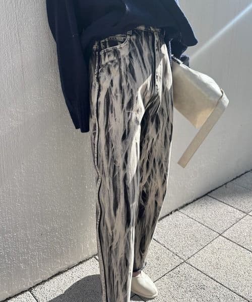 パンツ AmeriVINTAGE HAND BLEACH LOOSE DENIM