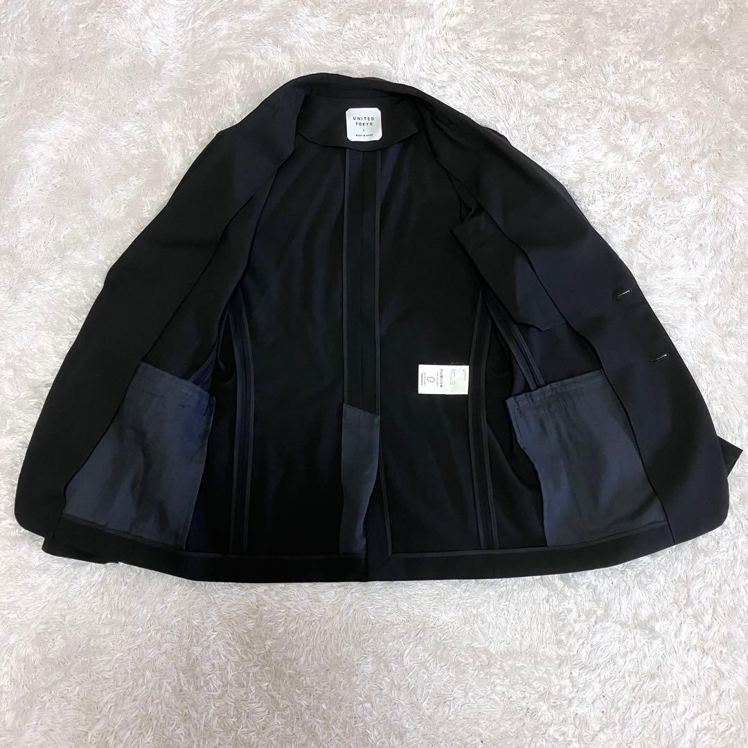 未使用級 UNITED TOKYO セットアップ スーツ ブラック