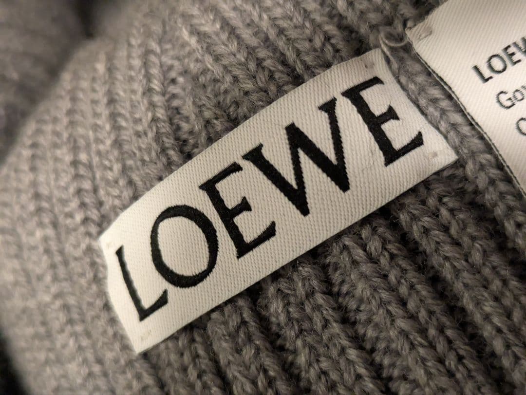 loewe/ロエベ　ニット帽　グレー