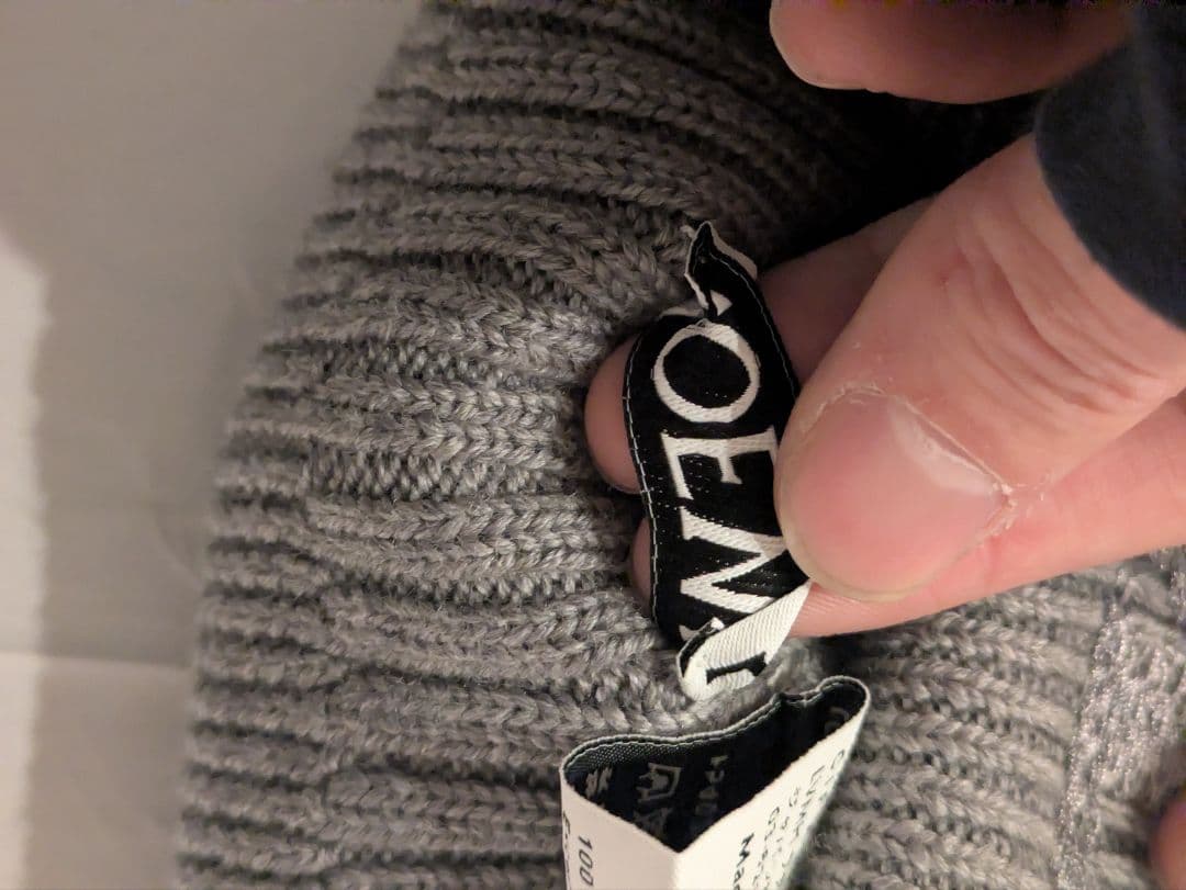 loewe/ロエベ　ニット帽　グレー