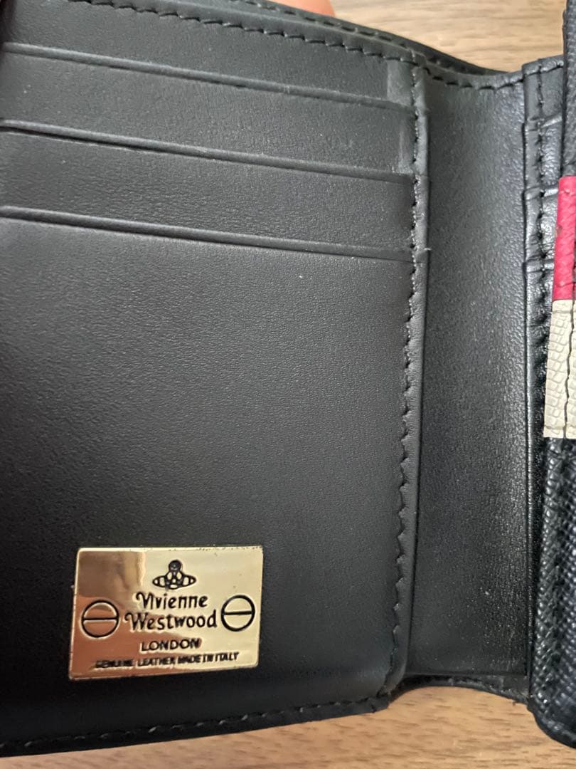 Vivienne Westwood 三つ折り財布 黒/白/赤