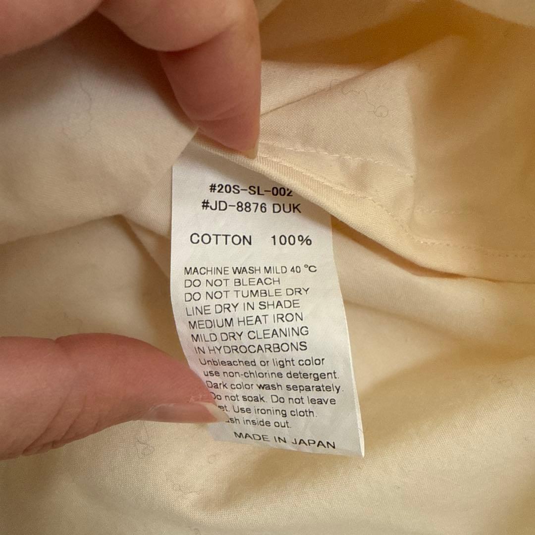Downproof Collarless Short Jacket オフホワイト