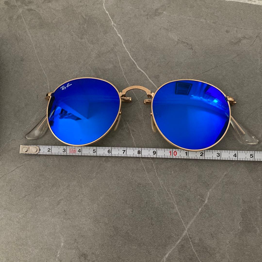 Ray-Ban レイバン 折りたたみサングラス ブルーミラーサングラス ケース付