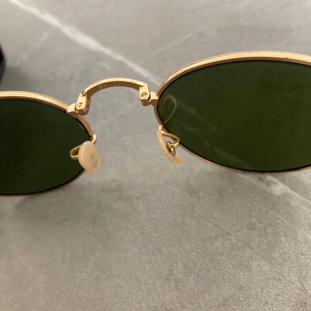 Ray-Ban レイバン 折りたたみサングラス ブルーミラーサングラス ケース付