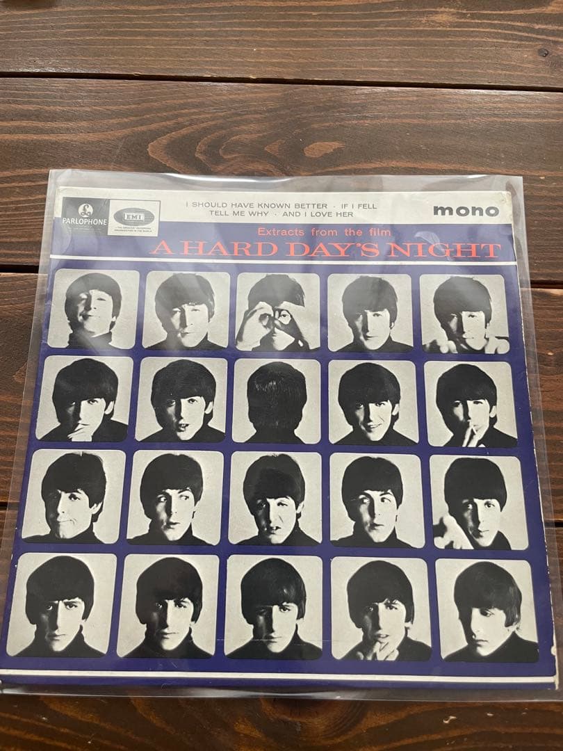 轟音！The Beatles A Hard Day's Night EP UK盤