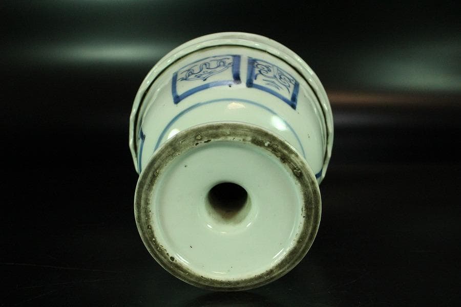 古伊万里 染付 高碗 φ12cm 江戸末(K-XA704)