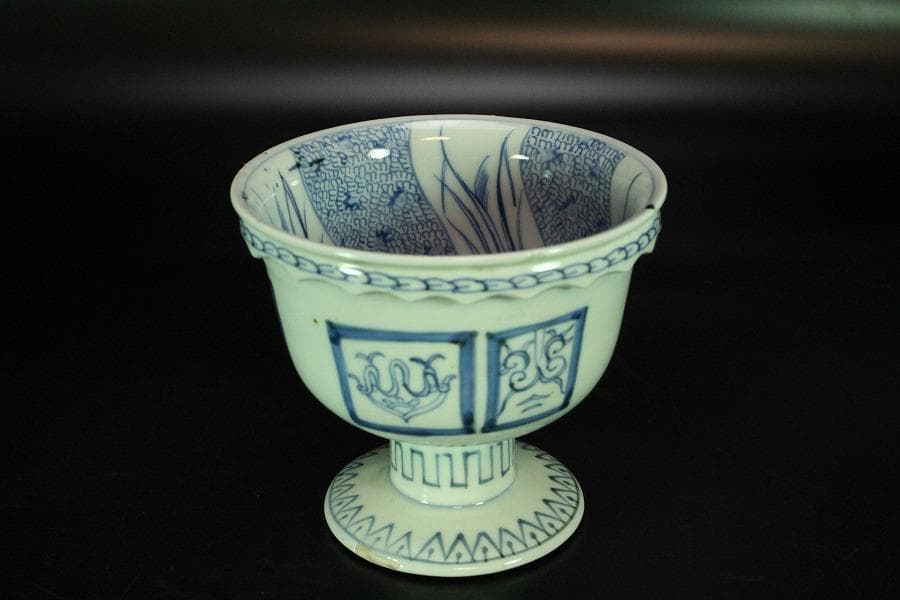 古伊万里 染付 高碗 φ12cm 江戸末(K-XA704)