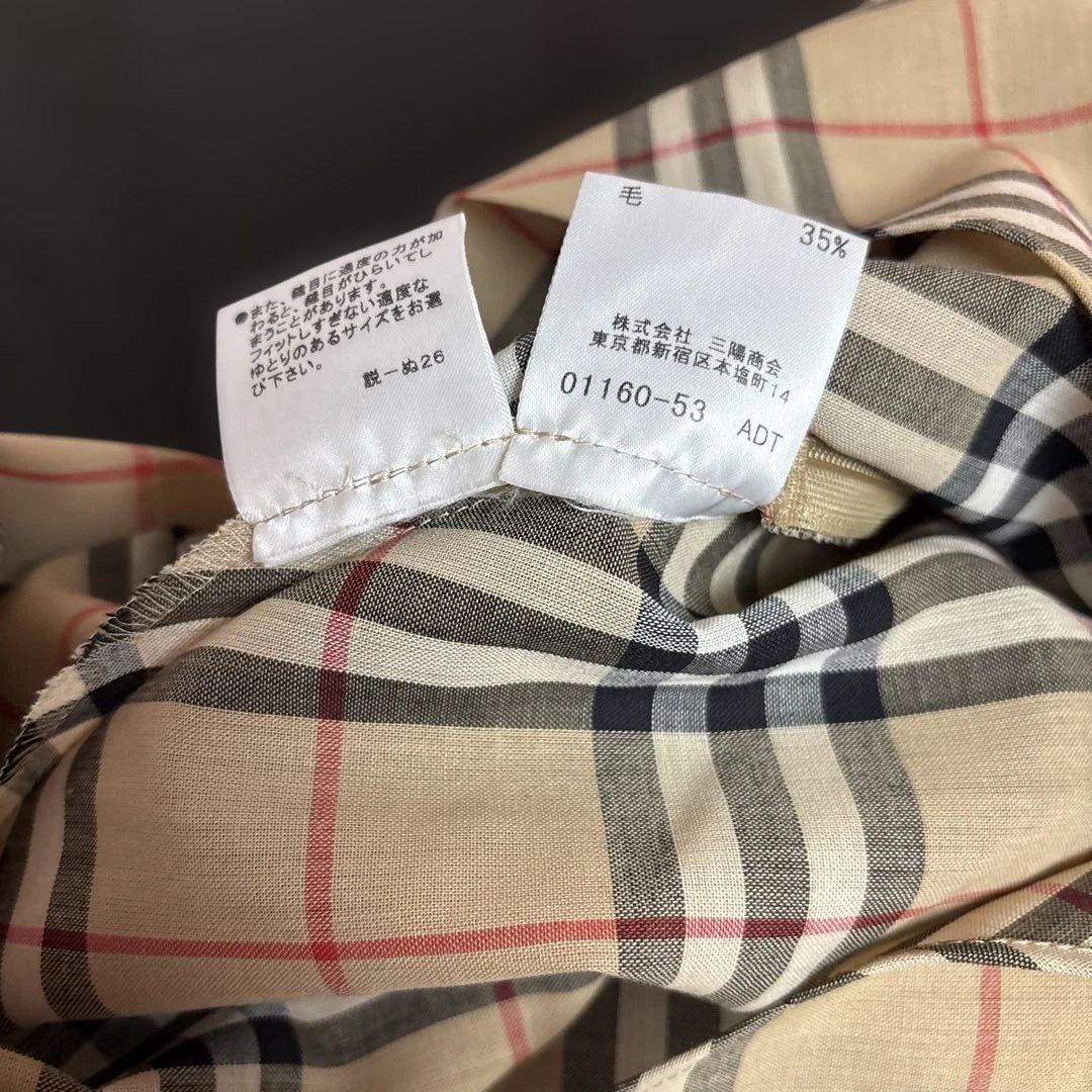 BURBERRY ブルーレーベル ノバチェック ワンピース 38 ポリエステル毛