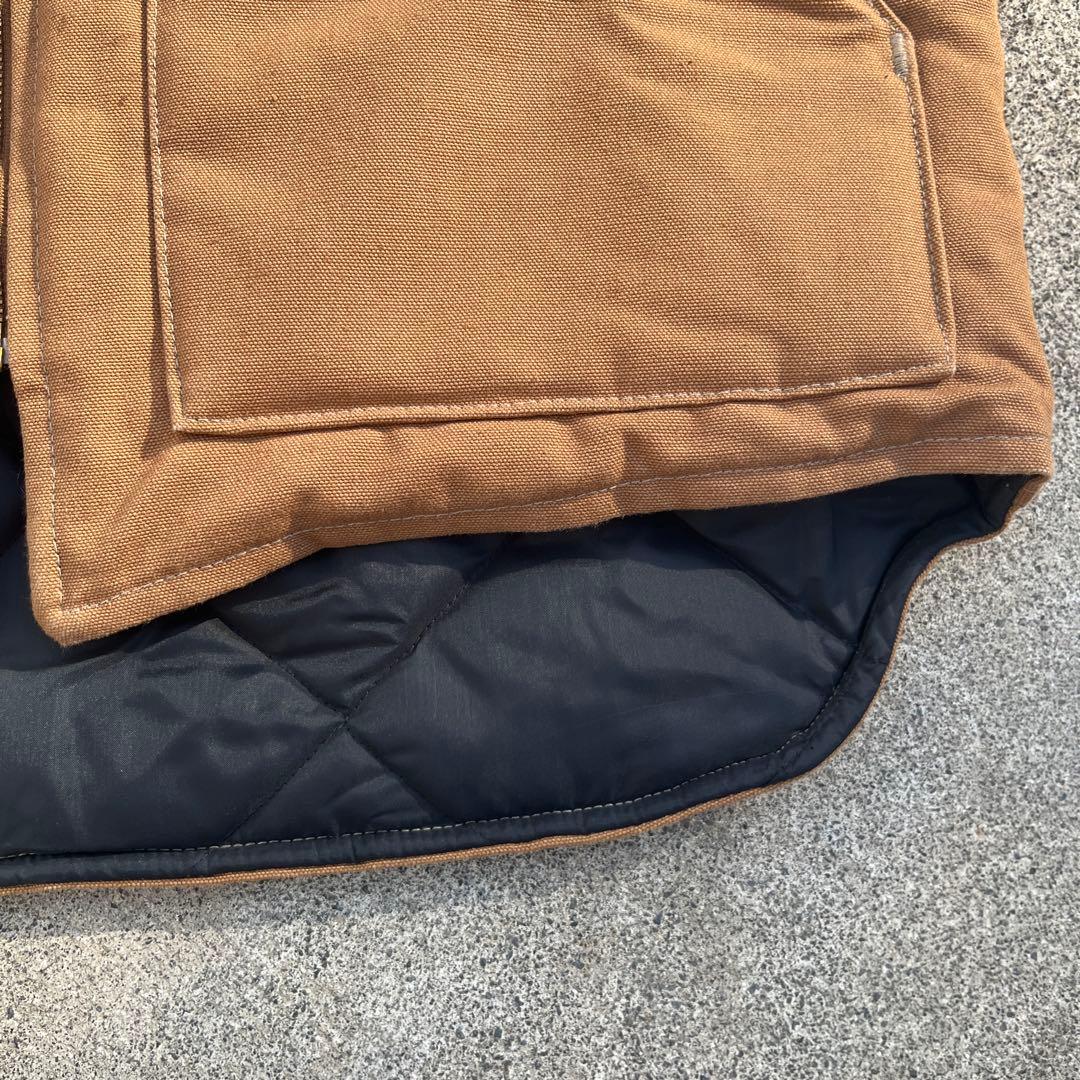 Carhart ダックベストブラウンUSA製　サイズL