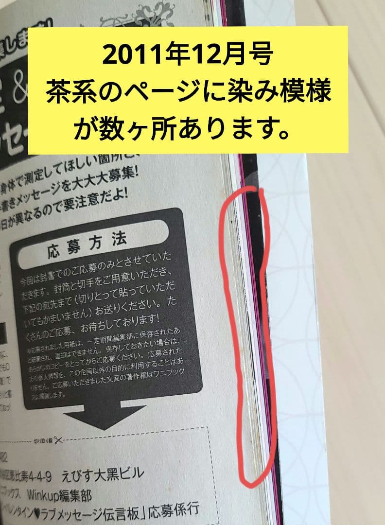 【Winkup】2010年6月号～2011年1月号、12月号