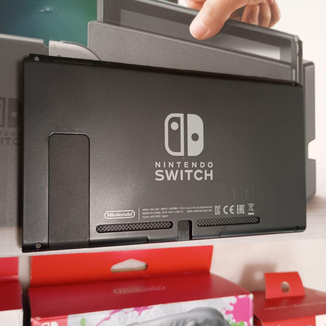 Nintendo Switch 本体 グレー 赤緑ジョイコン スプラ2プロコン