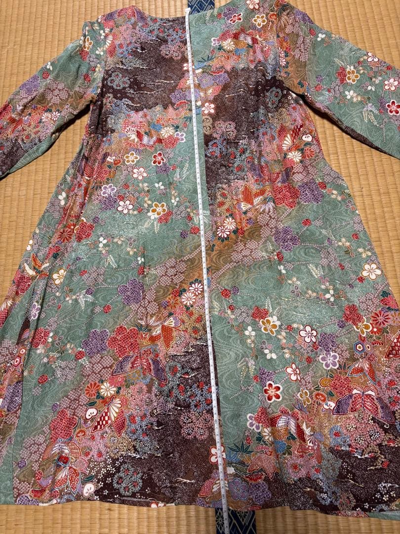 着物リメイク　ワンピースとバッグ