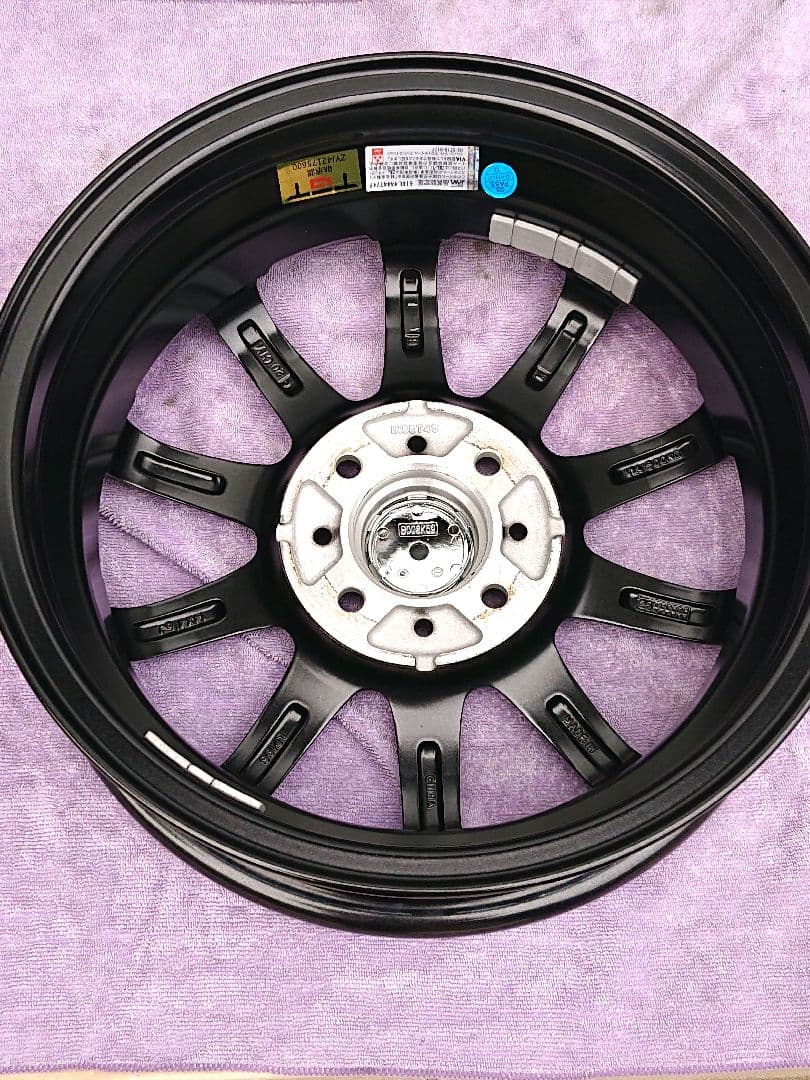 ②【極美品】軽自動車専用ホイール4本セット 14/4.5J 4/100 ＋45