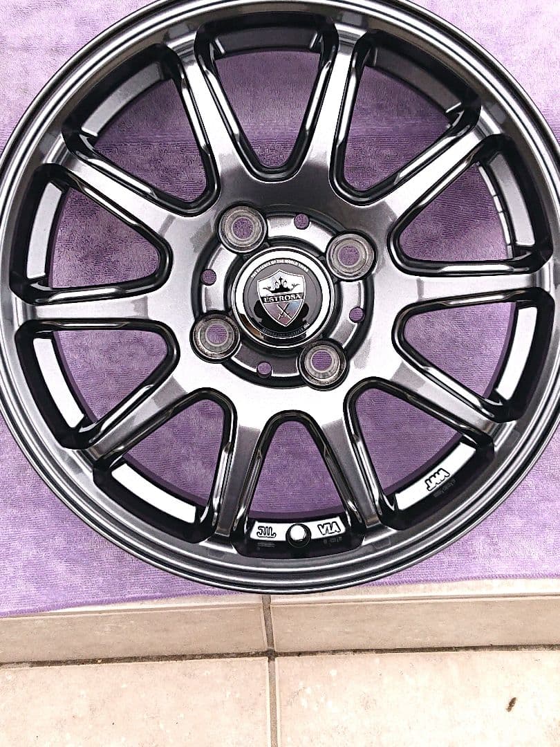 ②【極美品】軽自動車専用ホイール4本セット 14/4.5J 4/100 ＋45