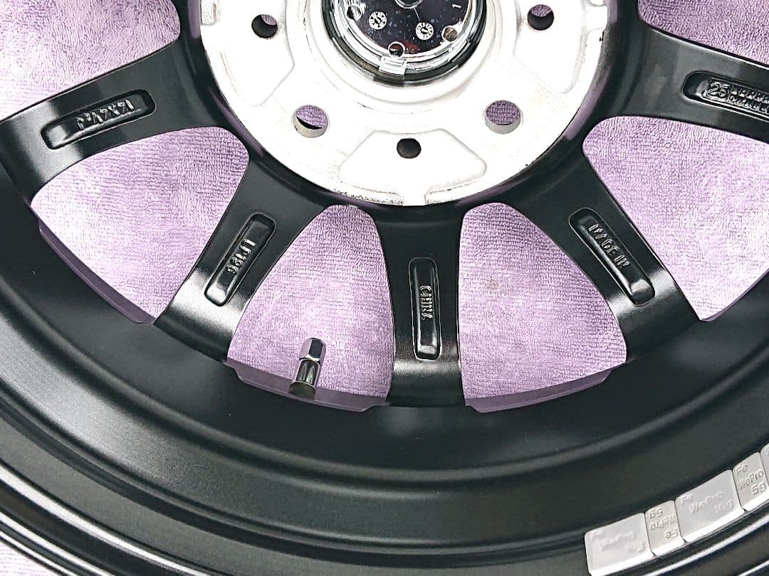 ②【極美品】軽自動車専用ホイール4本セット 14/4.5J 4/100 ＋45