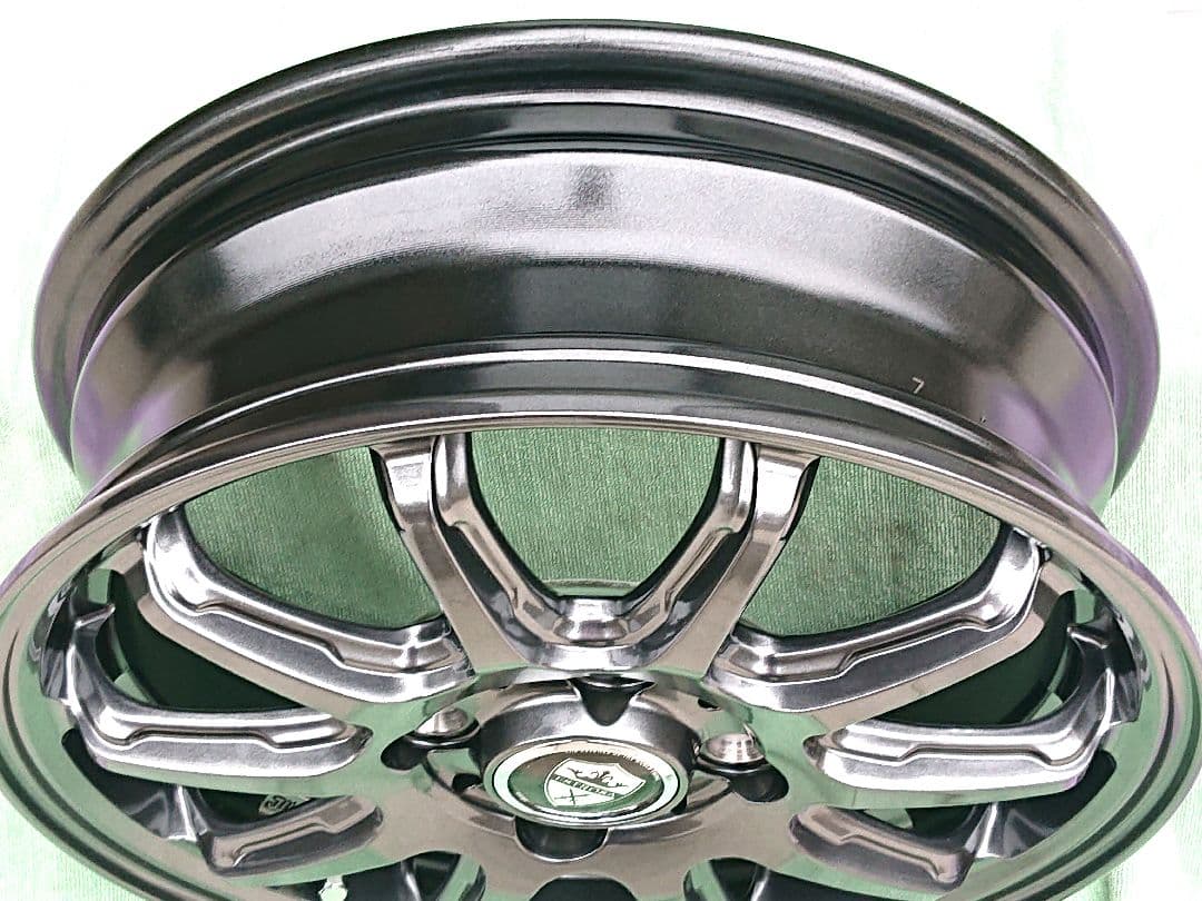 ②【極美品】軽自動車専用ホイール4本セット 14/4.5J 4/100 ＋45