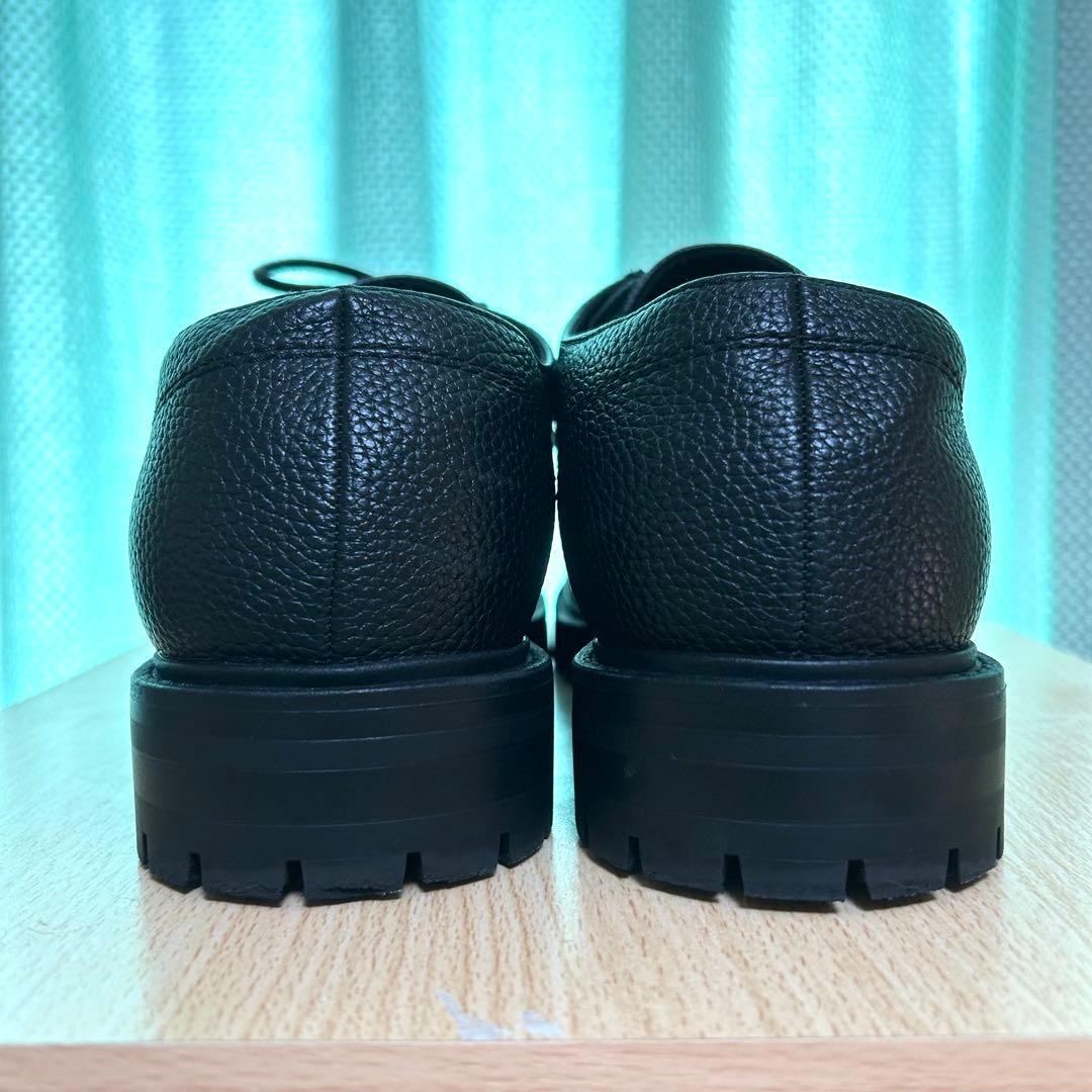 ZARA モックトゥシューズ チロリアン ブラック レザー モカシン black