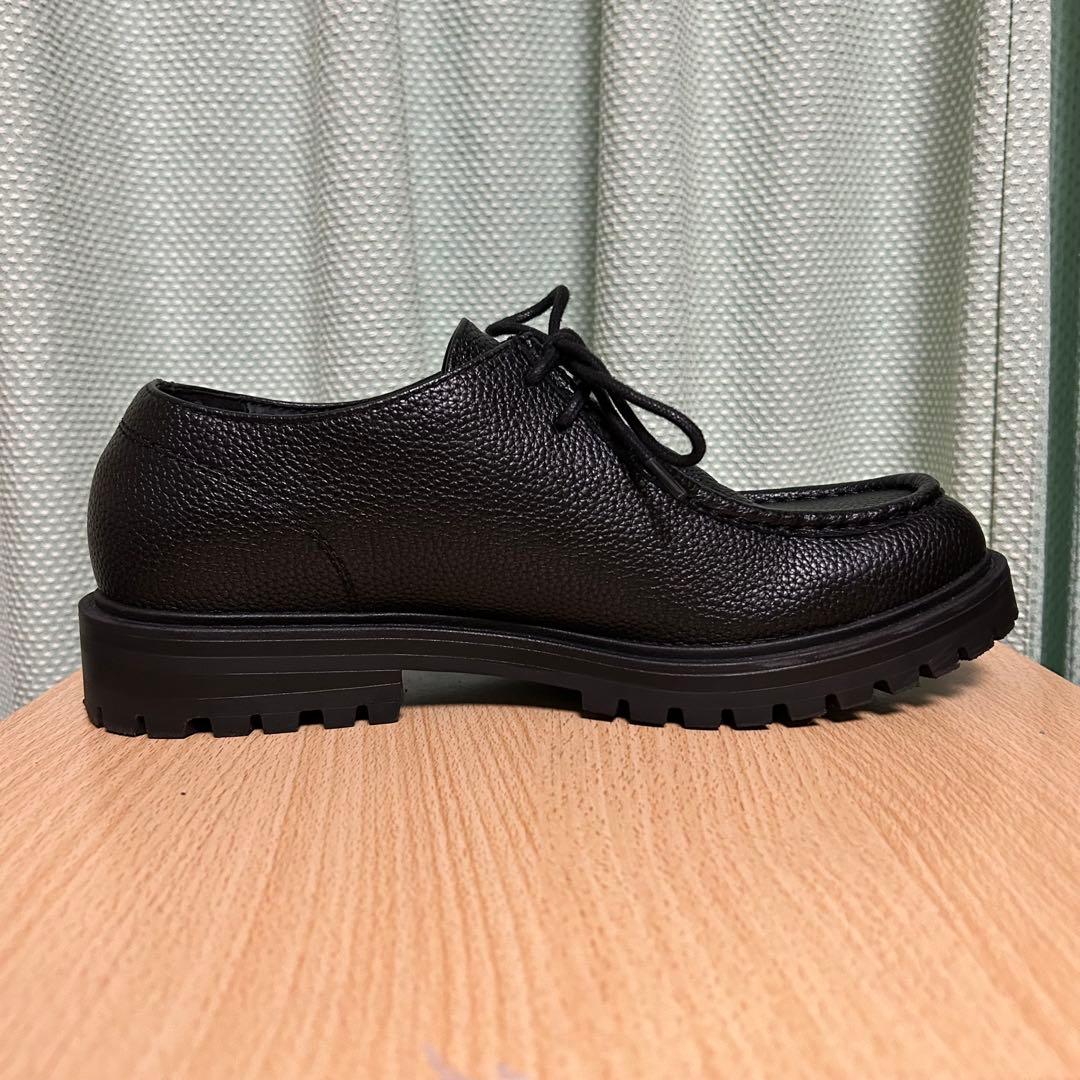 ZARA モックトゥシューズ チロリアン ブラック レザー モカシン black