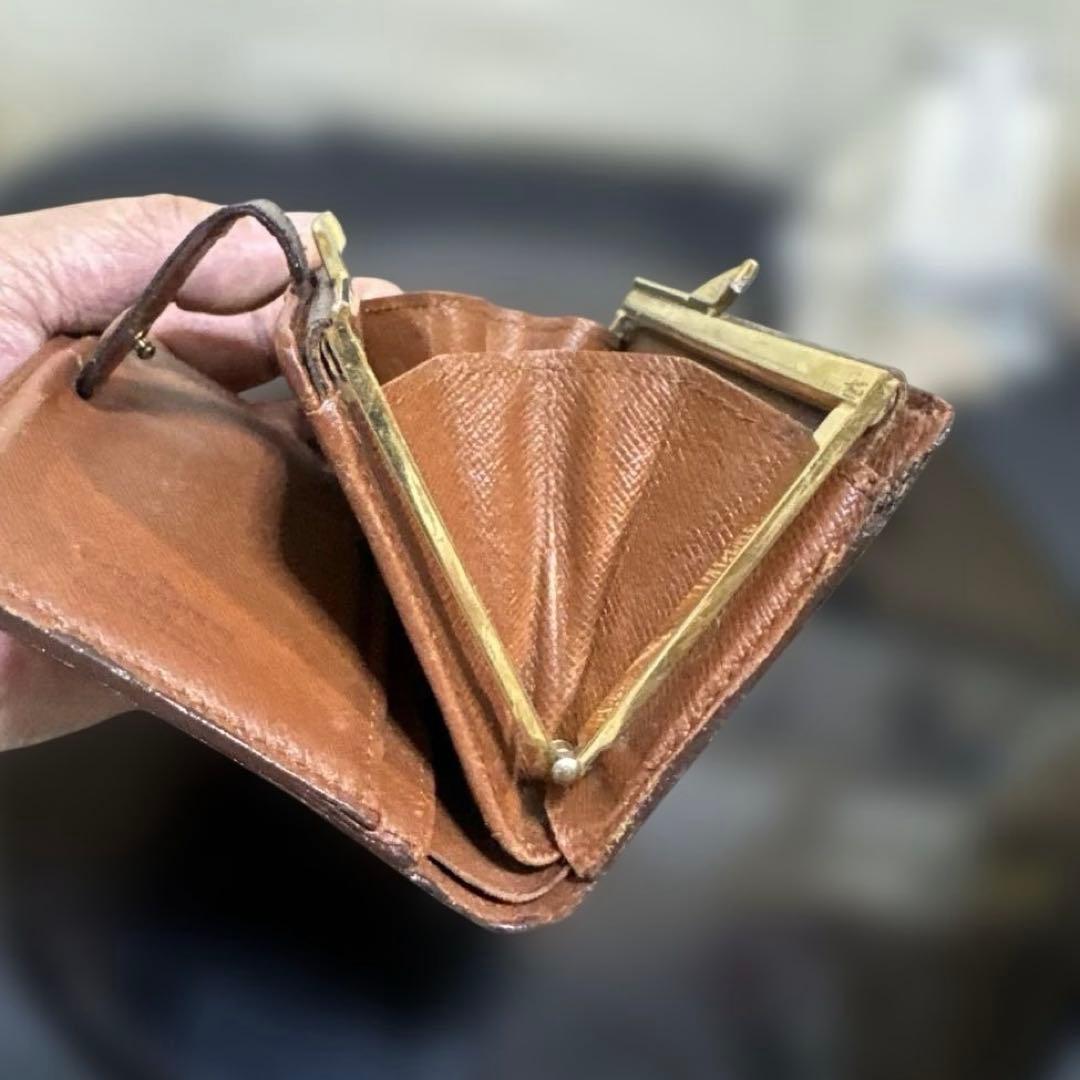 ③☆在庫SALE/良品 ♪モノグラム がま口 財布